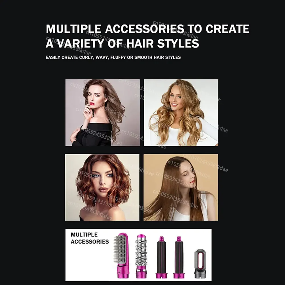 Hot Air Brush: Dry, Style, and Volumize with Ionic Technology (5-in-1)