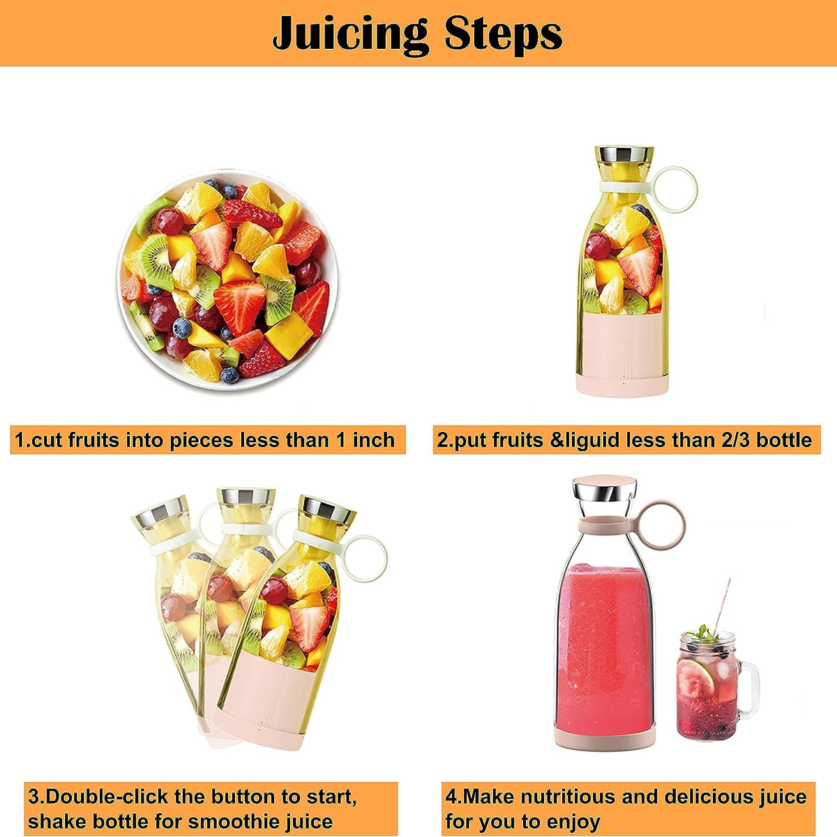 Portable Juicer Bottle