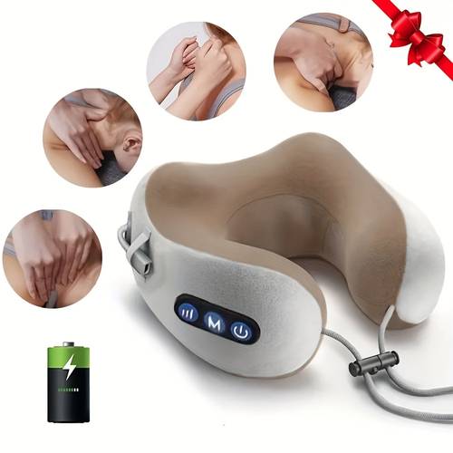 Electric Neck Massager, U-shaped Massage Pillow