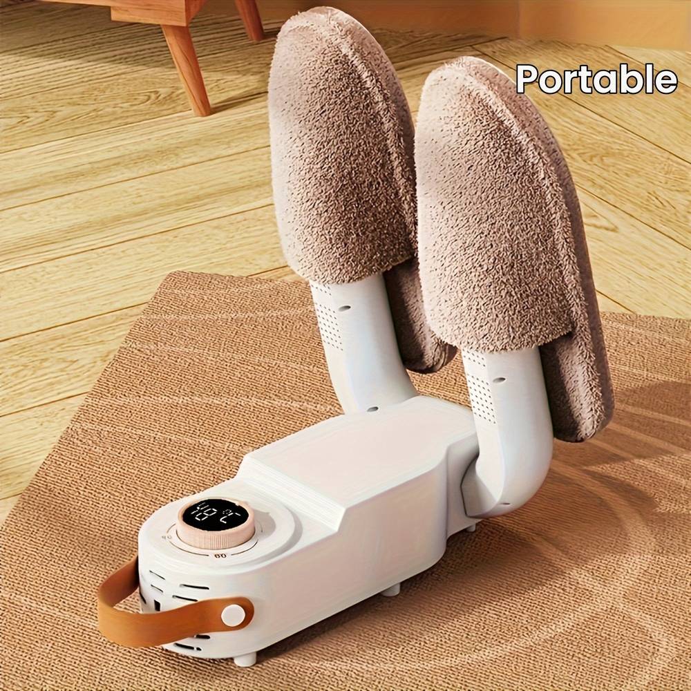 Shoe & Boot Dryer with Delay Timer – Foldable, Odor-Eliminating Dryer